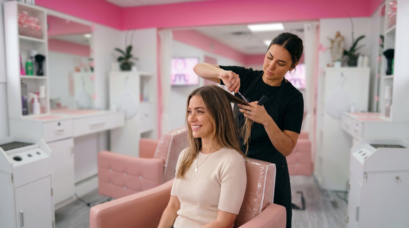 Model with styled lashes — JMG Beauty Bar